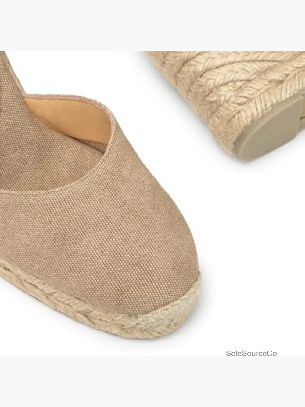 Wedge Espadrilles with Ankle Strap Wedge Heel Canvas Sandals